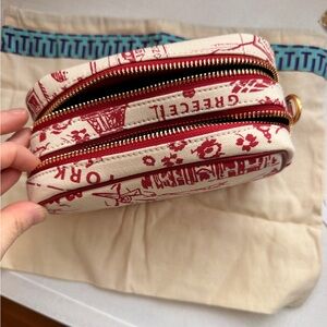 Tory Burch Red and Cream Crossbody Bag
